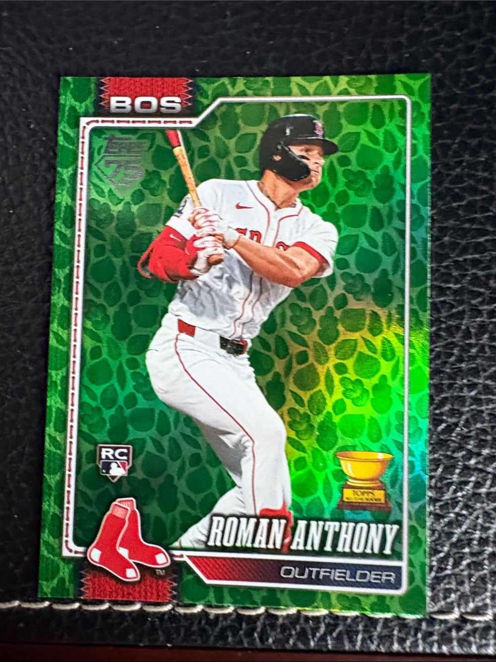 2026 Topps Roman Anthony Red Sox Green Prizm Rookie Card